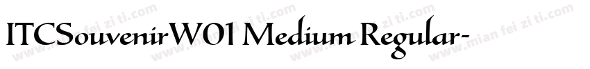 ITCSouvenirW01 Medium Regular字体转换